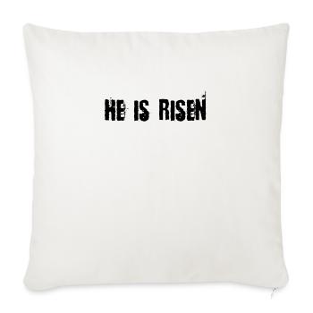 Il est ressuscité - Housse de coussin décorative 45 x 45 cm - blanc nature - Devant