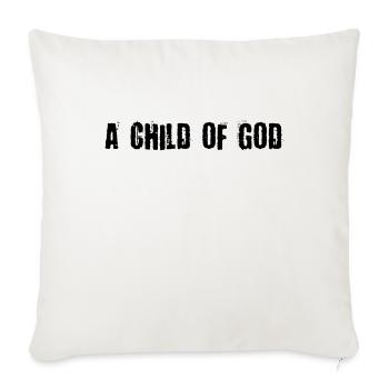 Un enfant de Dieu - Housse de coussin décorative 45 x 45 cm - blanc nature - Devant