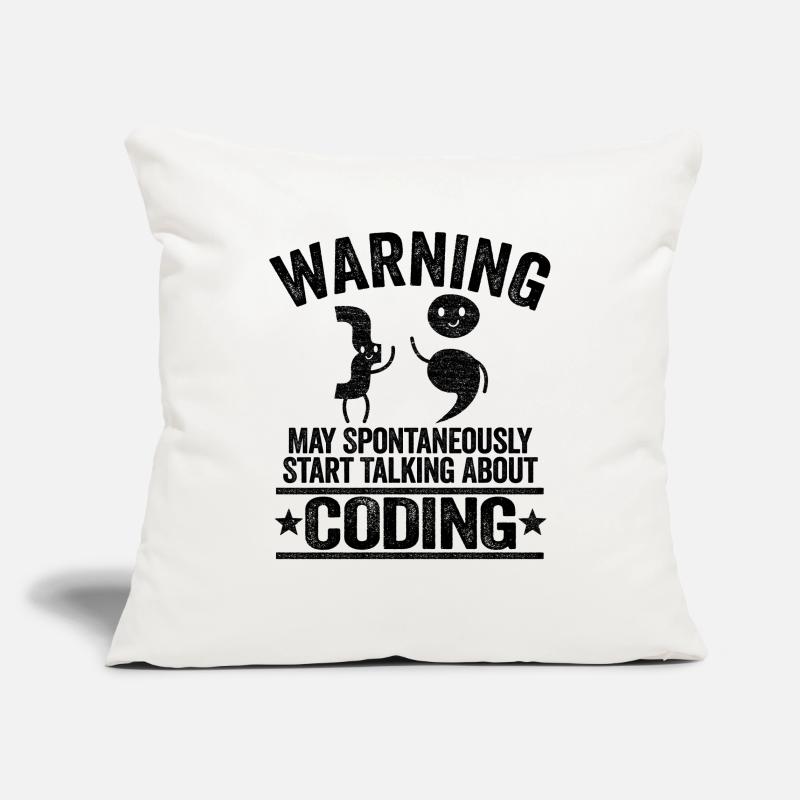 Programmeurs Informaticien Coding Cadeau Housse de coussin décorative 45 x 45 cm