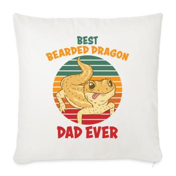 Bearded Dragons Reptile Reptiles Gift - Sofa pillowcase 17,3'' x 17,3'' (45 x 45 cm) - natural white - Front