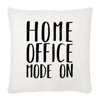 Home Office Mode On Humor Remote Work - Sofa pillowcase 17,3'' x 17,3'' (45 x 45 cm) - natural white - Front