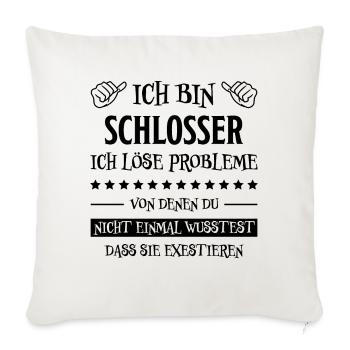 Schlosser Beruf Lustiger Spruch Schlosser Geschenk - Sofakissenbezug 45 x 45 cm - Naturweiß  - Vorne