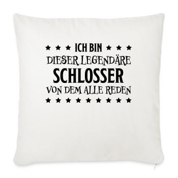 Schlosser Beruf Lustiger Spruch Schlosser Geschenk - Sofakissenbezug 45 x 45 cm - Naturweiß  - Vorne