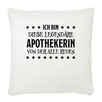 Apothekerin Lustige Spruch Beruf Apotheke Geschenk - Sofakissenbezug 45 x 45 cm - Naturweiß  - Vorne