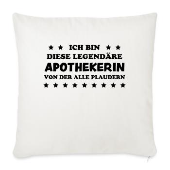 Apothekerin Lustige Spruch Beruf Apotheke Geschenk - Sofakissenbezug 45 x 45 cm - Naturweiß  - Vorne