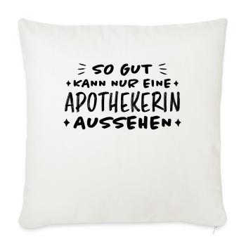Apothekerin Lustige Spruch Beruf Apotheke Geschenk - Sofakissenbezug 45 x 45 cm - Naturweiß  - Vorne