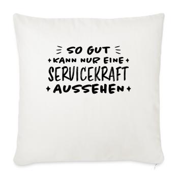 Servicekraft Dienstleistung Servicekraft Geschenk - Sofakissenbezug 45 x 45 cm - Naturweiß  - Vorne