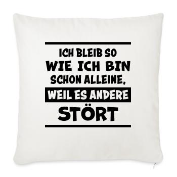 Lustiger Spruch Frech Arrogant Sprüche Geschenk - Sofakissenbezug 45 x 45 cm - Naturweiß  - Vorne