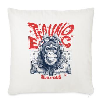 Chemise Monkey Grooves : Dance Up ; restez extatique ! - Housse de coussin décorative 45 x 45 cm - blanc nature - Devant