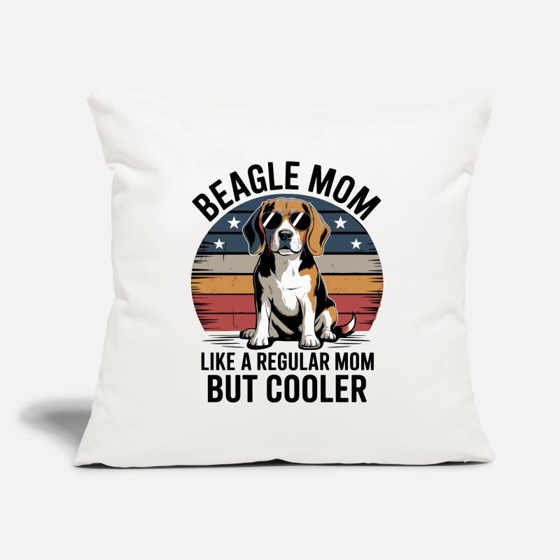 Beagle-Mutter Wie Eine Normale Mutter, Aber Cooler Sofakissenbezug 45 x 45 cm