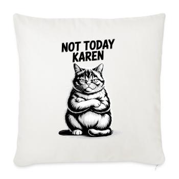 Not Today Karen - Sofa pillowcase 17,3'' x 17,3'' (45 x 45 cm) - natural white - Front