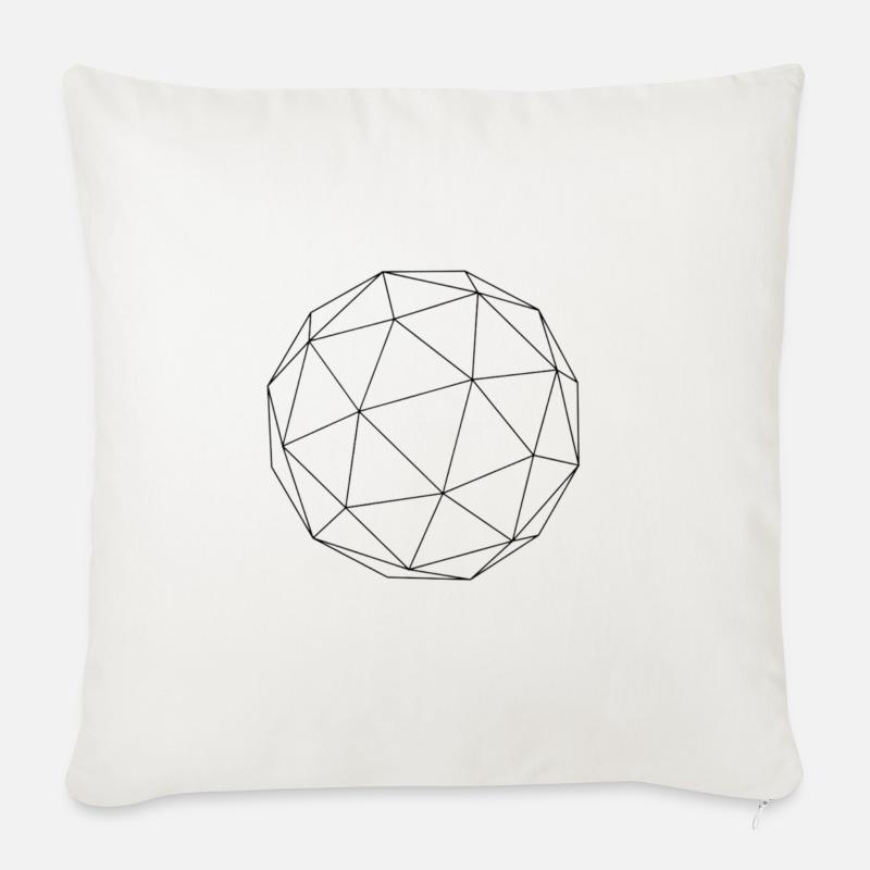 SPHERE - Sofakissenbezug 45 x 45 cm - Naturweiß 