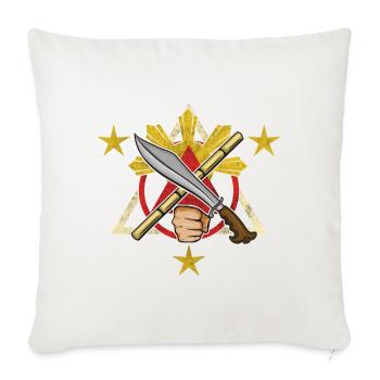 Philippines Kali Eskrima Arnis Fighter I Gift - Sofa pillowcase 17,3'' x 17,3'' (45 x 45 cm) - natural white - Front