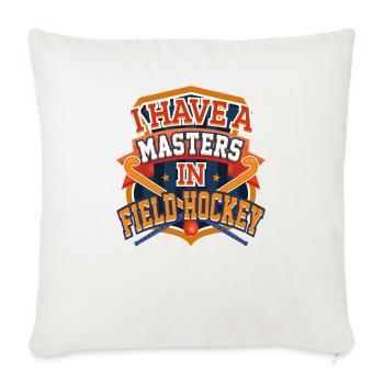 Joueur de hockey sur gazon Maîtrise en hockey sur gazon - Housse de coussin décorative 45 x 45 cm - blanc nature - Devant
