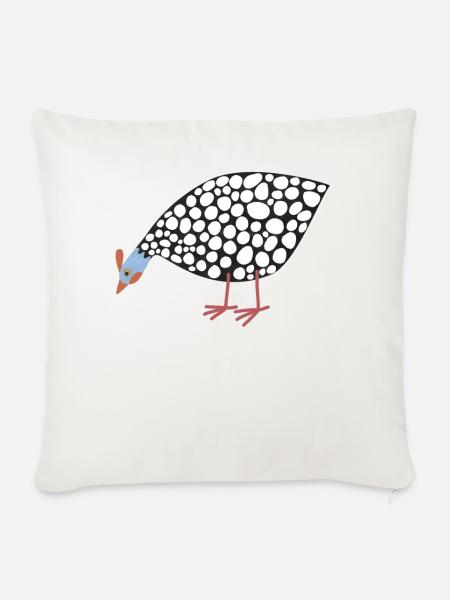 Perlhuhn - Sofakissenbezug 45 x 45 cm - Naturweiß 