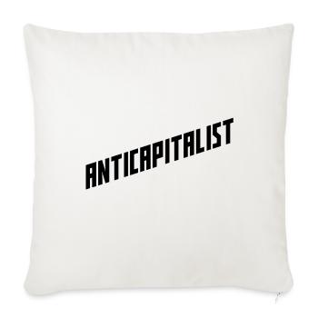 Anti-capitaliste! - Housse de coussin décorative 45 x 45 cm - blanc nature - Devant