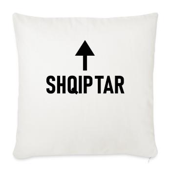 Shqiptar Albania Albanian - Sofa pillowcase 17,3'' x 17,3'' (45 x 45 cm) - natural white - Front