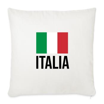 Italia Italy Italian - Housse de coussin décorative 45 x 45 cm - blanc nature - Devant