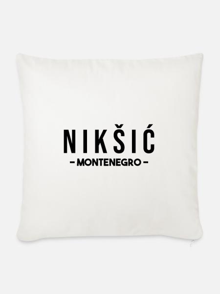 Montenegro! - Sofakissenbezug 45 x 45 cm - Naturweiß