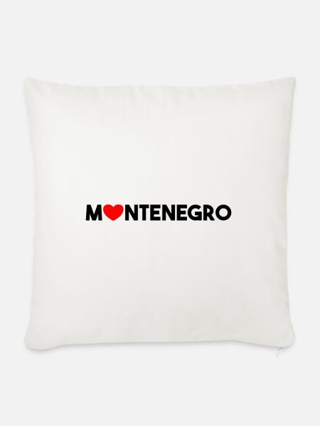 Montenegro! - Sofakissenbezug 45 x 45 cm - Naturweiß