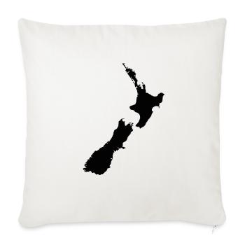 Nouvelle-Zélande ! - Housse de coussin décorative 45 x 45 cm - blanc nature - Devant