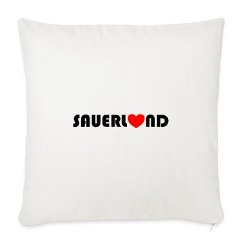 Sauerland! - Sofakissenbezug 45 x 45 cm - Naturweiß  - Vorne