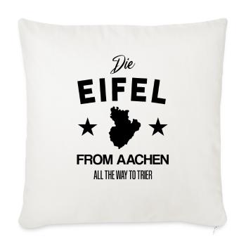 Eifel! - Sofakissenbezug 45 x 45 cm - Naturweiß  - Vorne