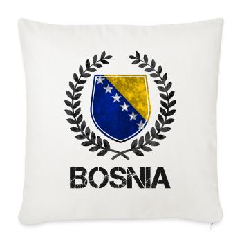 Bosnien Lustiger Bosna Spruch als Geschenk - Sofakissenbezug 45 x 45 cm - Naturweiß  - Vorne