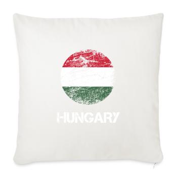 Drôle d'énonciation hongroise sur le cadeau de la Hongrie - Housse de coussin décorative 45 x 45 cm - blanc nature - Devant
