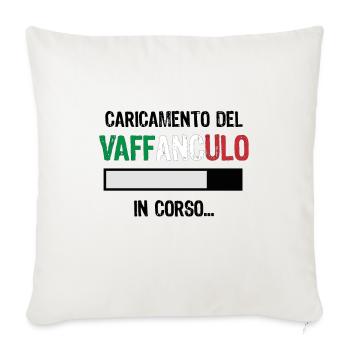Vaffanculo Italian saying - Italy gift - Sofa pillowcase 17,3'' x 17,3'' (45 x 45 cm) - natural white - Front