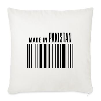 Funny Pakistani saying Pakistan gift - Sofa pillowcase 17,3'' x 17,3'' (45 x 45 cm) - natural white - Front