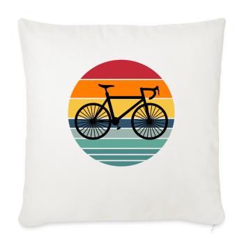 Cadeau de vélo drôle disant sur le cyclisme - Housse de coussin décorative 45 x 45 cm - blanc nature - Devant