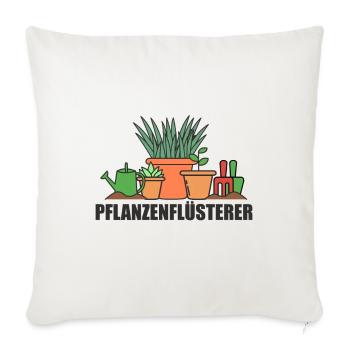 Jardinier chuchoteur Jardinier Jardin jardin - Housse de coussin décorative 45 x 45 cm - blanc nature - Devant