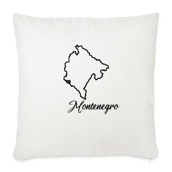 Lustiger Montenegro Spruch für Montenegriner! - Sofakissenbezug 45 x 45 cm - Naturweiß  - Vorne