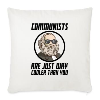 Énonciation socialiste drôle au sujet du socialisme ! - Housse de coussin décorative 45 x 45 cm - blanc nature - Devant
