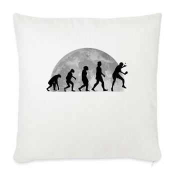 Table tennis player Evolution Mond Table tennis - Sofa pillowcase 17,3'' x 17,3'' (45 x 45 cm) - natural white - Front