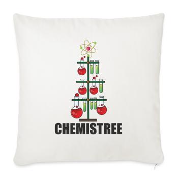 Oh Chemistree Christmas For Chemistry Teacher - Sofa pillowcase 17,3'' x 17,3'' (45 x 45 cm) - natural white - Front