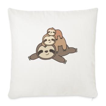 Sloth cute animals for children to sleep funny - Sofa pillowcase 17,3'' x 17,3'' (45 x 45 cm) - natural white - Front
