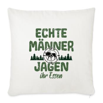 Jäger Jäger Jagd - Sofakissenbezug 45 x 45 cm - Naturweiß  - Vorne