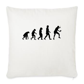 Ping-pong Evolution Raquettes de ping-pong - Housse de coussin décorative 45 x 45 cm - blanc nature - Devant