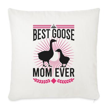 Best Goose Mom Ever Goose Goose Goose Breeder - Sofa pillowcase 17,3'' x 17,3'' (45 x 45 cm) - natural white - Front