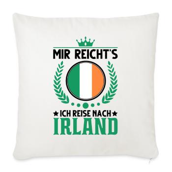 Irland Urlaub Spruch Irische Flagge Geschenk - Sofakissenbezug 45 x 45 cm - Naturweiß  - Vorne