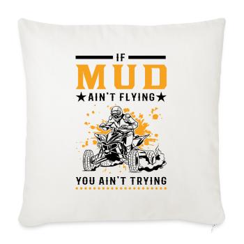 Quad Bike Mud Atv 4x4 Rider Biker - Sofa pillowcase 17,3'' x 17,3'' (45 x 45 cm) - natural white - Front