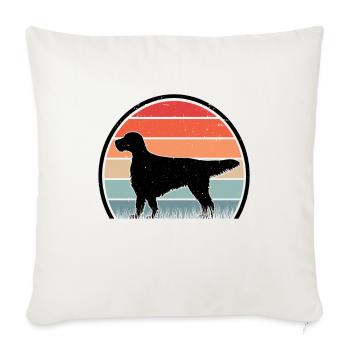 English Setter Retro Englischer Setter Vintage - Sofa pillowcase 17,3'' x 17,3'' (45 x 45 cm) - natural white - Front