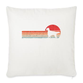 English Setter Retro Englischer Setter Vintage - Sofa pillowcase 17,3'' x 17,3'' (45 x 45 cm) - natural white - Front