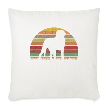 Grand chien de montagne suisse - Housse de coussin décorative 45 x 45 cm - blanc nature - Devant