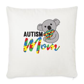 autism awareness month autism mom koala - Sofa pillowcase 17,3'' x 17,3'' (45 x 45 cm) - natural white - Front