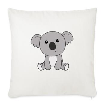 Koala cute animals cute for kids cute - Sofa pillowcase 17,3'' x 17,3'' (45 x 45 cm) - natural white - Front
