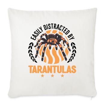 Facilement distrait par Tarantulas Tarantula - Housse de coussin décorative 45 x 45 cm - blanc nature - Devant