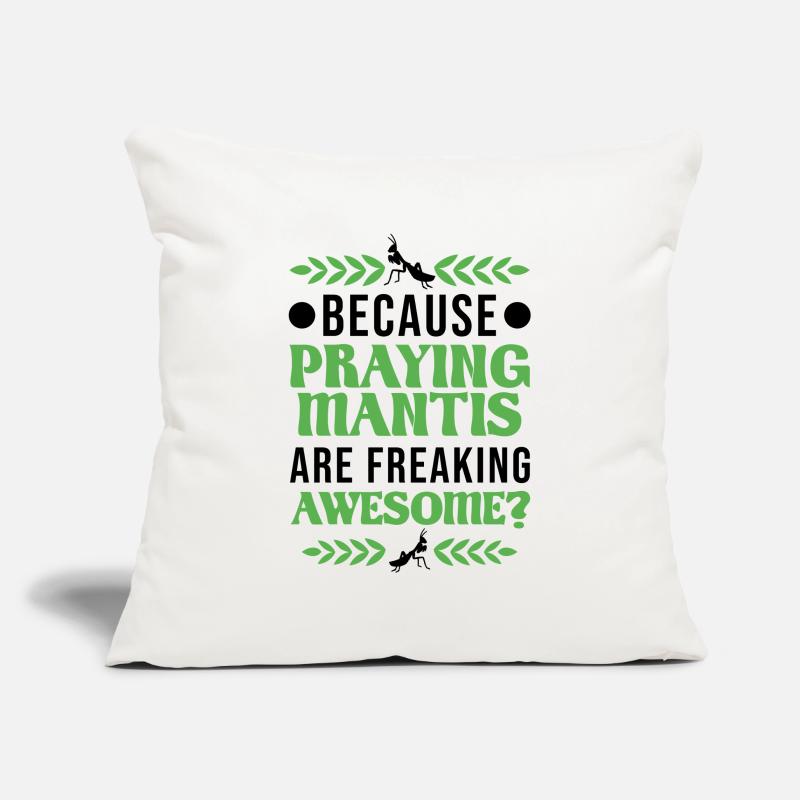 Praying mantis mantis mantis mantis Sofa pillowcase 17,3'' x 17,3'' (45 x 45 cm)